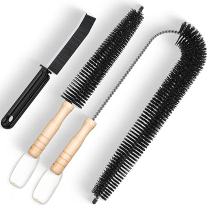 Holikme 3 Pack Dryer Vent Cleaner Kit Clothes Dryer Lint Brush Vent Trap Cleaner Home Essentials Crevice Gap Cleaning Tool Brush - size: 3Pack