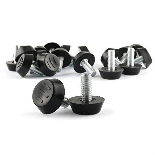 E-outstanding M6 Furniture Leveler 16PCS M6x13mm Adjustable Leveling Glide Leg Foot Adjuster Pad for Table Desk Chair