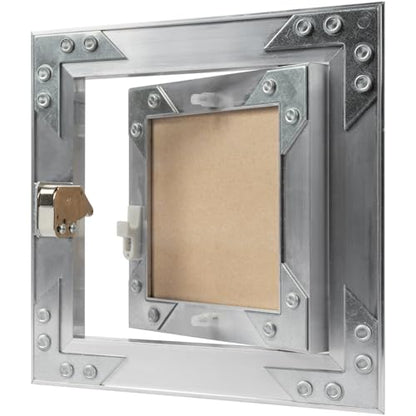 6" x 6" Waterproof Drywall Access Panel, Tileable and Paintable Ceiling and Wall Access Panel for Drywall, Wire Cover for Wall Covering Panels, Push to Open, Flush-Mount Wall Hole Cover - size: 6x6 Inch