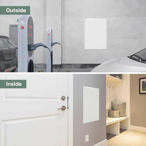Vent Systems Access Panel for Drywall 8 x 12 Inch - Wall Hole Cover Plate - Metal Access Door with Handle - Plumbing Access Panel for Drywall - Service Shaft Crawl Space Door - Wall Access Panel - size: 8'' X 12''