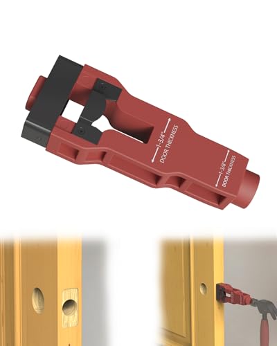 Door Latch Mortise Tool, Door Latch Installation Kit Help Remove Material to Install Door Latch for Clean, Accurate Professional Installation, Door Latch Tool for Use with 1-3/4" or 1-3/8" Thick Door