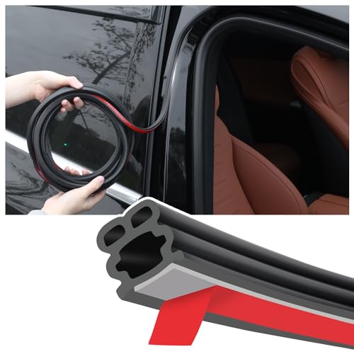 32.8Ft Car Door Seal,Thickened Rubber Automotive Weather Stripping for Hoods,Trunks,Windows,Universal Soundproof Car Weather Stripping Car Accessories for Most Car,Truck,SUV (32.8Ft) - color: 32.8Ft