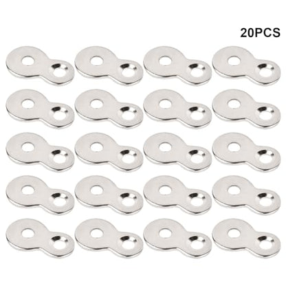 20Pcs Figure 8 Fastener,Iron Table Top Connector Desk Top Fasteners Clip,Heavy Duty Table Top Fasteners Hardware Desk Top Fastener,Easy to Install,for Wood Chair Table Top Repair