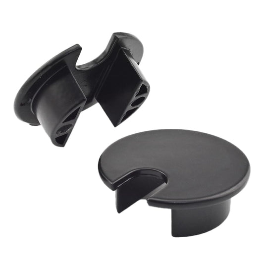 HAHIYO 2Pcs 1.38Inch/35mm Black Zinc Alloy Desk Grommet Wire Grommet Cable Management Cord Hole Cover Desk Wire Hole Insert Wire Organizer for Computer Office Home School Equipment Systems - color: Black, size: Metal-1.38in-Black-2P