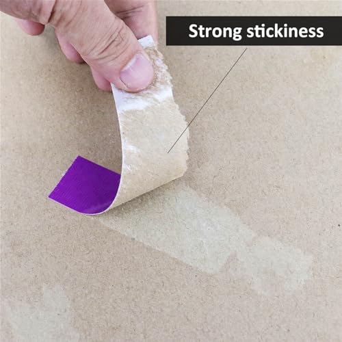 BOMEI PACK Purple Duct Tape,Small Roll,1 inch x 60 Yards,Heavy Duty Waterproof,No Residue,Tear by Hand,9 Mil Industrial Grade StrongTape for Repair,Crafts & Home Improvement (Purple) - color: Purple