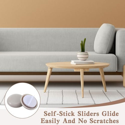 24pcs Self-Stick Furniture Sliders Kitchen Appliances Moving Pad Appliance Sliders Chair Slider for Carpet Kitchen Finds Gadgets for Air Fryer Mixer Coffee Maker Easy Mover Space Saving
