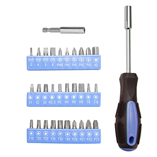 CARTMAN Home Tool Set Kit, Basic Household Hand Tools with Storage Case Light Blue - color: Light Blue