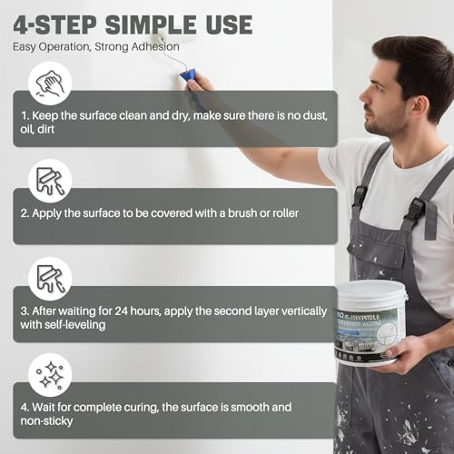 NYBQ Waterproof Sealant Coating 175oz, Transparent Invisible Waterproof Agent, Super Strong Anti-Leakage Polyurethane Coating for Bathroom, Roofs, Kitchen, Patio, Walls, Indoor & Outdoor - style: 175OZ