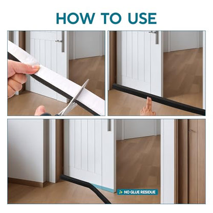 3 Rolls Air Conditioner Window Seal,High-Density Window Foam,1" W x 1" T, Strong Adhesion Foam Tape for Doors, Windows & AC Units, Soundproof & Energy Saving, Black (Total 19.5 FT) - color: Black-19.5FT