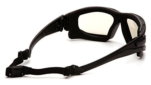 PYRAMEX I-Force Sporty Dual Pane Anti-Fog Goggle, Black Frame/Clear Anti-Fog Lens - color: I/O Mirror Anti-fog Lens / Black Frame/ Slim Style