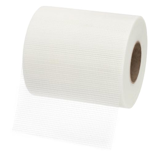 PATIKIL Drywall Repair Mesh Tape, 8 inch x 328 ft Fiberglass Repair Patch Self-Adhesive Dry Wall Joint Tape 9 Mesh Wall Hole Crack and Seam Patch, White - size: 8 inch x 328 Feet