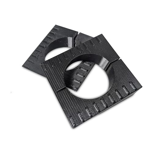 USA Made Folding Rubber Door Stopper Wedge – 2 Pack Black Heavy Duty Door Stops for Bottom of Door – Works on Carpet & Hard Floors – Hangs on Doorknob – Apartment & Office Essential