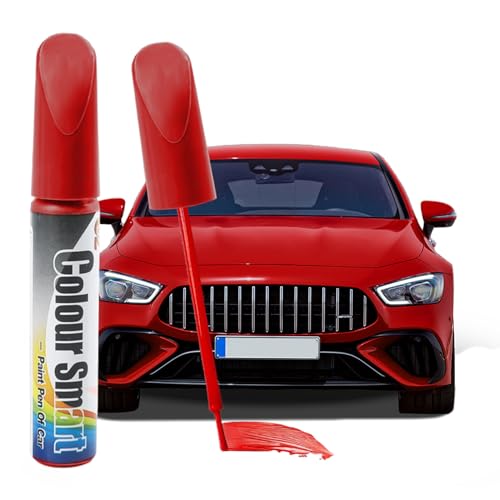 Touch Up Paint for Cars, Car Paint Scratch Repair, Two-In-One Car Touch Up Paint Fill Paint Pen, Car Accessories Quick And Easy Car Scratch Remover for Repair Minor Automotive Scratches - color: Red