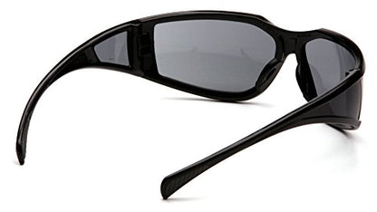 Pyramex Exeter Safety Eyewear - color: Glossy Black Frame/Gray Anti-fog Lens