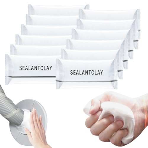 Waterproof Sealant Putty, Quick Repair Mending Clay for Pipe, Wall Hole & AC Opening, Strong Sealing Mud for Leak Proof Fix (12) - color: 12