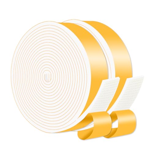 Weather Stripping Door Seal,Weather Stripping,Soundproof,Cold Insulation,High Density CR Foam Insulation Tape for Door, Front Door Frame, Windows,(White,1 in x 1/8 in x 33Ft) - size: 1 In x 1/8 In x 33 Ft