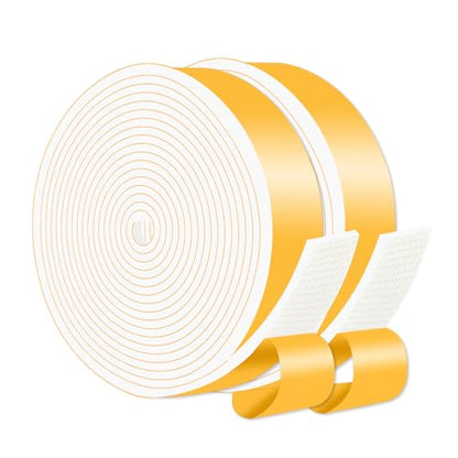 Weather Stripping Door Seal,Weather Stripping,Soundproof,Cold Insulation,High Density CR Foam Insulation Tape for Door, Front Door Frame, Windows,(White,1 in x 1/8 in x 33Ft) - size: 1 In x 1/8 In x 33 Ft