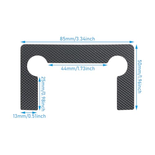 20PCS Hinge Washer Replacement Kit (Black) Rubber Shower Door Anti Slip Bathroom Clamp Gasket Hex Screw Hinge Guard Glass Clamp Pad