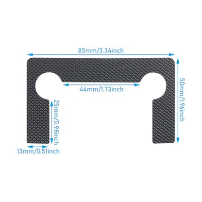 20PCS Hinge Washer Replacement Kit (Black) Rubber Shower Door Anti Slip Bathroom Clamp Gasket Hex Screw Hinge Guard Glass Clamp Pad