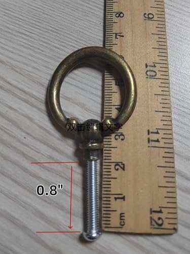 MIZORLIE Antique Bronze Knob Handle Retro Dresser Pull Cabinet Drawer Ring Handle Single Hole Decorative Hardware with Screws, Used for Furniture Cabinet Dresser(8 PCS)