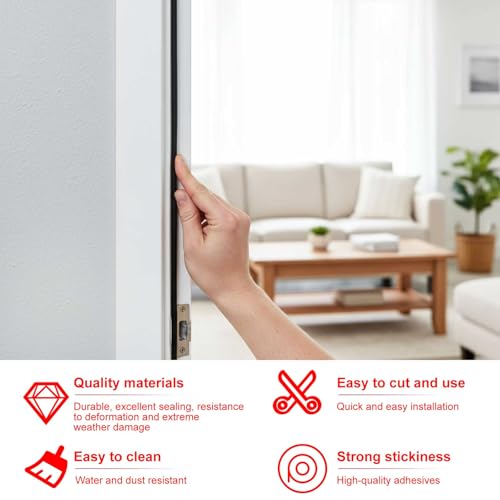 Pangda 25Ft D Shape Rubber Weather Stripping Foam Self-Adhesive EPDM Door Seal Strip for Noise Reduction Waterproof Dustproof for Cars Boats Truck RVs Windows Doors (3/8" W × 1/4" H) - size: 25ft L, style: 3/8" W × 1/4" H