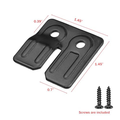 Table Leaf Hardware 30Pcs, Dual Buckle Horizontal Leveling Straps with Screws for Furniture, Chairs, Cabinets and Dining Table Expansion, Iron with Zinc Plating