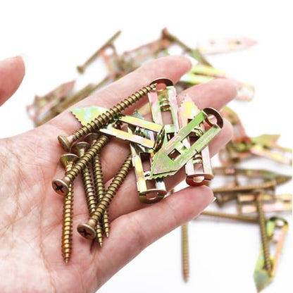 80PCS Self Drilling Drywall Anchors with Screws,40 Sheetrock Anchors (0.47x1.57 Inch) & 40 Zinc Expansion Screws - size: 80PCS—0.47X1.57inch