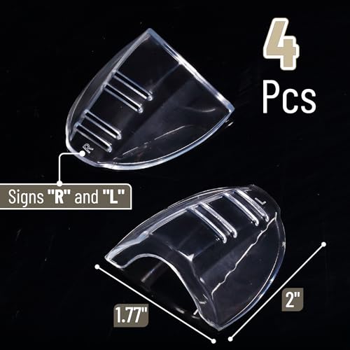 UNCO- Safety Side Shields for Glasses, 2/4/6/10/12/16/20/24/30/32 pcs, Safety Glasses Side Shields for Eyeglasses - style: 4 Pcs