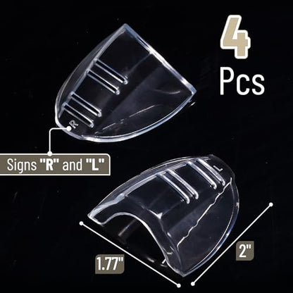 UNCO- Safety Side Shields for Glasses, 2/4/6/10/12/16/20/24/30/32 pcs, Safety Glasses Side Shields for Eyeglasses - style: 4 Pcs