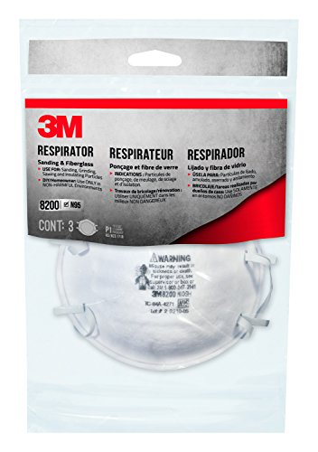 3M Sanding and Fiberglass Respirator, 3-Pack