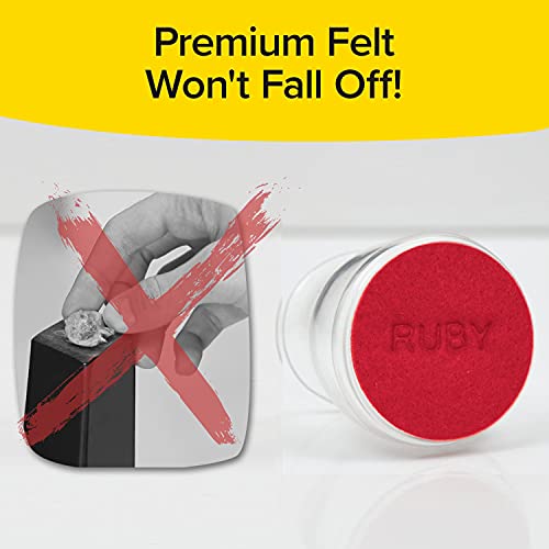 Ruby Sliders As Seen On TV - Red Means They’re Authentic - Premium Chair Covers Protect Hardwood & Tile Floors from Scratching - Fits Most Furniture Leg Sizes & Shapes - 8 Pack
