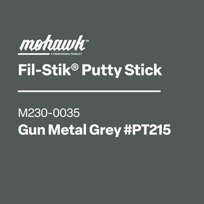 Mohawk Fil-Stik, Wax Putty Stick for Wood Repair, Gun Metal Grey, M230-0035, 1 Count