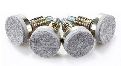 Furniture Levelers - Adjustable Leveling Legs for Tables Chairs Cabinets Felt Pads Included (4, D35mm Silver) - size: D35mm Silver