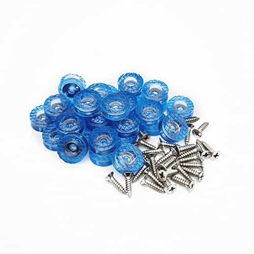 30 Pcs Translucent Cylindrical Shape Furniture Pads Rubber Non Slip Feet Pad for Table Desk Chair Sofa and Cutting Boards (18mm x 7mm) - size: 18mm x 7mm