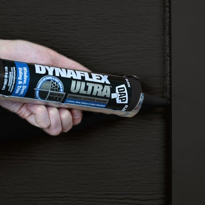 DAP Dynaflex Ultra Advanced Exterior Sealant, Black, 10.1 Oz (7079818220) - color: Black, size: 10.1 Oz