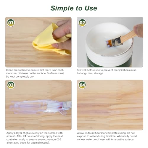 300g Invisible Waterproof Agent Anti-Leakage Agent, Sealer Mighty Paste, Transparent Waterproof Glue Insulating Sealant Polyurethane Coating for Home Bathroom Roof