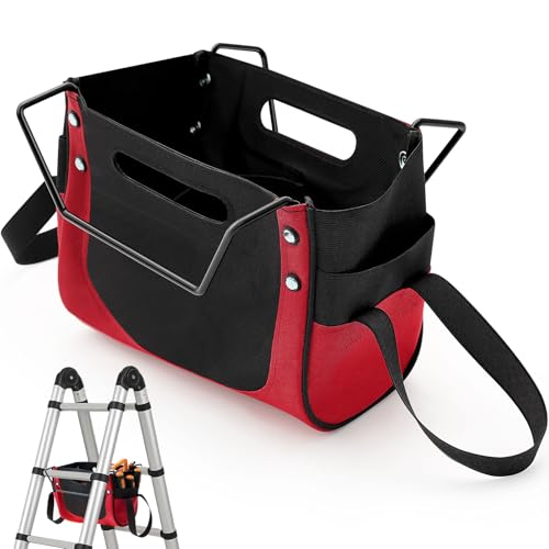 Aliceset Ladder Tool Holder Giant Ladders Pouch Upgrade Cargo Elastic Storage Bag Heavy Duty Bag Organizer Accessories for Tool Organizer & Storage (Red) - color: Red