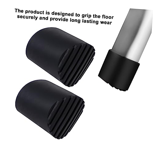 Set of 4 Ladder Foot Pads Non-Slip Mats for Ladder Legs Rubber Feet Mat for Step Ladders Easy Install Ladder Leg Covers