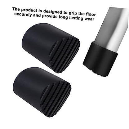 Set of 4 Ladder Foot Pads Non-Slip Mats for Ladder Legs Rubber Feet Mat for Step Ladders Easy Install Ladder Leg Covers