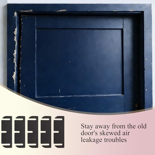 10 Pcs Door Hinge Shims,3.5 Inch Doors Hinge Shims Hinge Spacer for Repair Kit,Filling Gaps Align Prevents Air Leakage Sticking or Misaligned Doors,Can Be Trimmed,0.06 Inch Thick