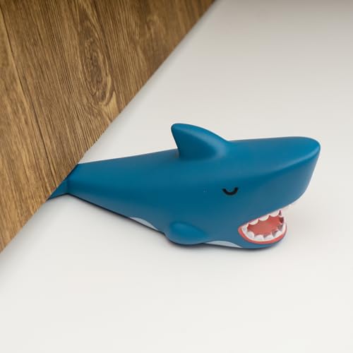 Cute Door Stopper, Cartoon Shark Animal Door Stop, 1 Pack Decorative Door Wedge for Home and Office Floor(Patented) - color: Shark