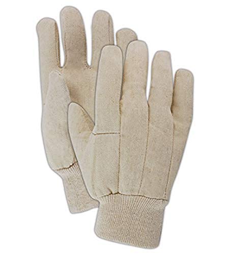 MAGID T89 MultiMaster T89 Wing Thumb Canvas Gloves, 8 oz, Cotton Poly Blend, Men's (Fits Large), Natural (24 Pairs) - size: 9/L, style: 24 Pairs