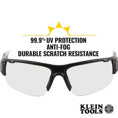 KLEIN TOOLS Safety Glasses, Professional PPE Protective Eyewear with Semi Frame