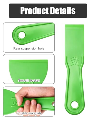 12pcs Plastic Putty Knife Set, SyhirNmly Plastic Scraper Tool Kit with 6 Flexible Putty Knife Scrapers 6 Precision Detail Scrapers for Wall Repair, Patching, Plastering, Painting, DIY Projects
