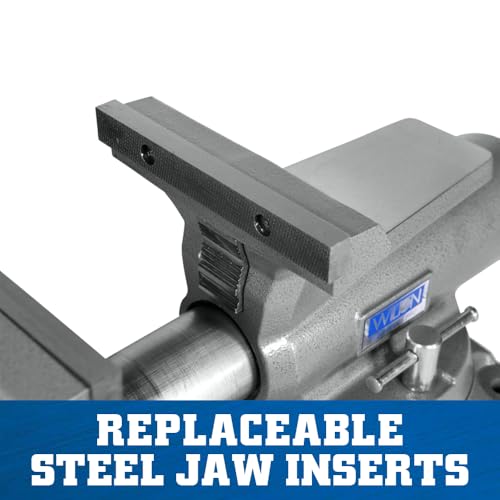 Wilton Mechanics Pro Bench Vise, 8" Jaw Width, 8-1/2" Jaw Opening, 4-1/2" Throat (Model 880M), Grey - size: 8 In.