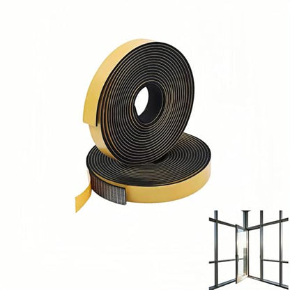 Durable Weather Seal Foam Tape: Strong Adhesive,Noise Reducing & Energy Saving,High-Density CR Foam Material,1/2" x 1/4" x 26 ft for Doors,Windows,AC - Easy Peel & Stick Seal Strip - size: 1/2 In x 1/4 In x 26Ft
