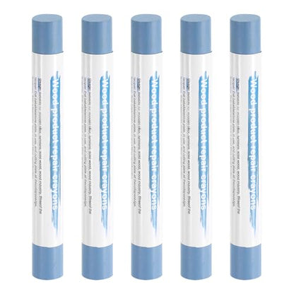 HARFINGTON 5pcs Wood Filler Sticks Wooden Wax Touch Up Furniture Repair Crayons for Scratch Hole Wood, Cobalt - color: Cobalt