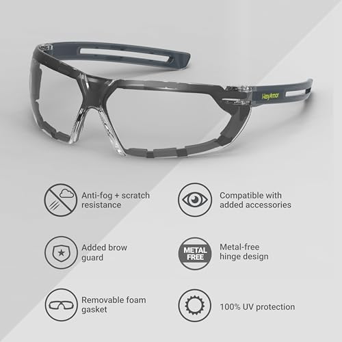 HexArmor LT400G Safety Glasses - color: Clear / Trushield