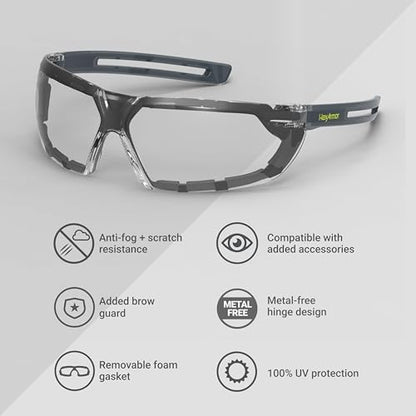 HexArmor LT400G Safety Glasses - color: Clear / Trushield