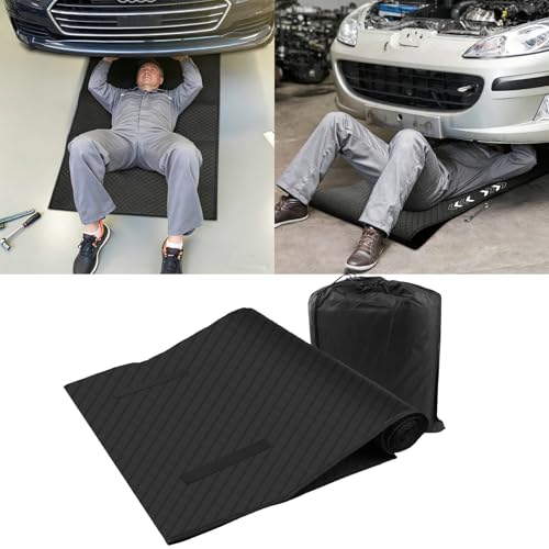 Garage Floor Protection Mat (8'5" x 20') uitable for garages, Oil Spill Prevention, Waterproofing, and Protection of Floor Surfaces(Includes Double Sided Tape Rolling Creeper Mat) - size: 8'6" x 20'